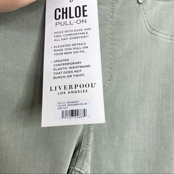 Liverpool Chloe Crop Rolled Cuff High Jean - Picture 8 of 11